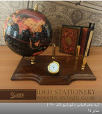 کره زمین دکوراتیو پایه چوبی سایز14 مارک ایده کد110