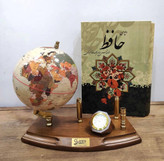 کره زمین دکوراتیو پایه چوبی سایز14 مارک ایده کد110